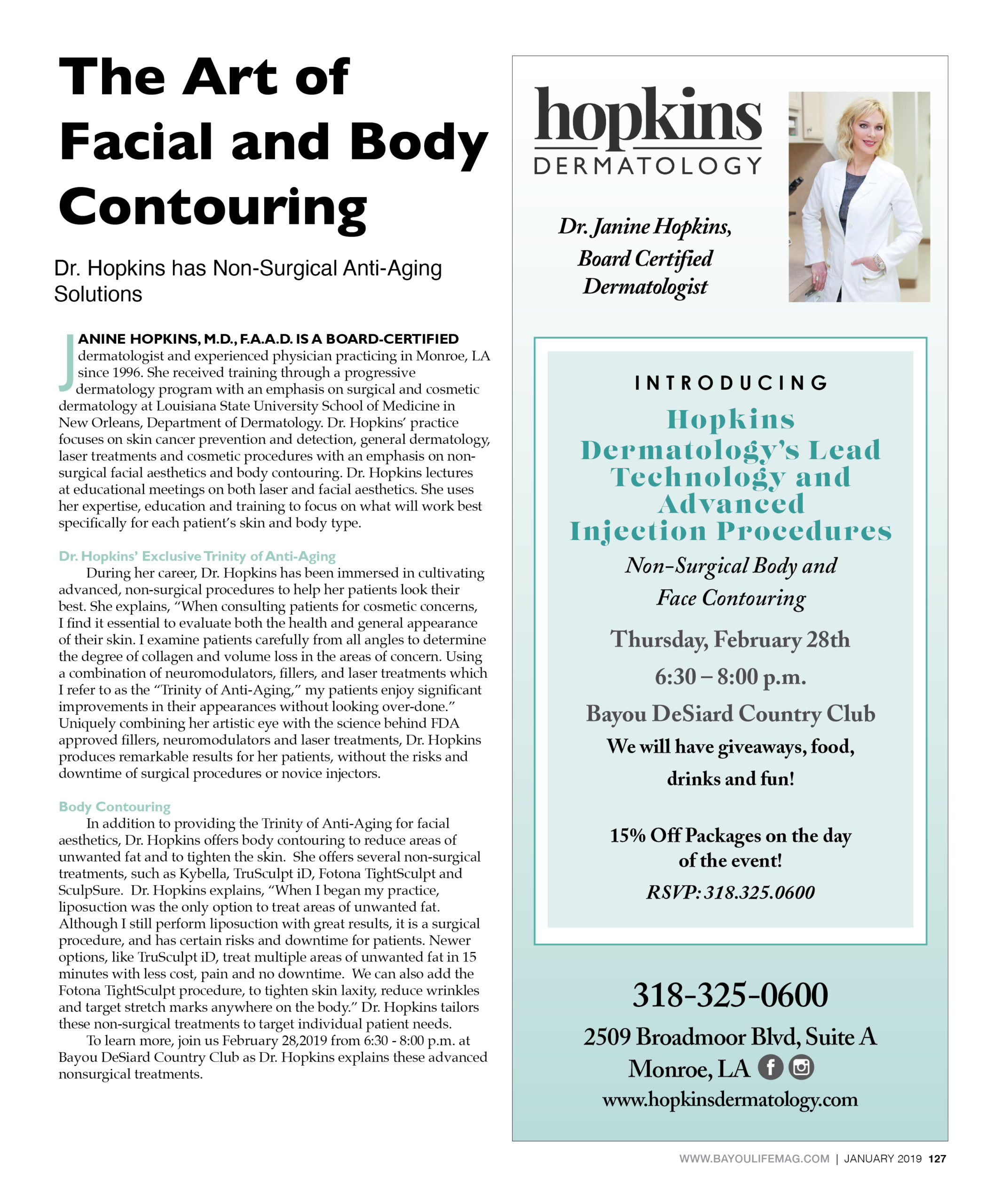 Dermatologist in Monroe, LA and Southlake, TX