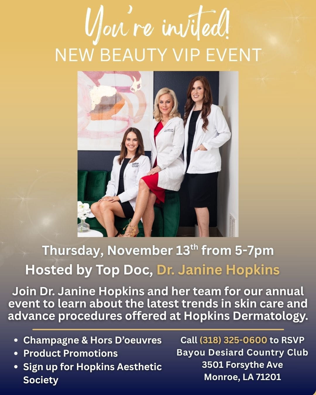 New Beauty Event Invite